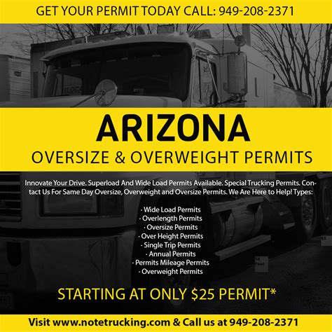 arizona oversize permits login